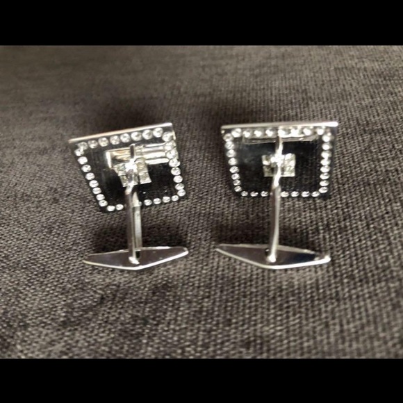 DIAMOND CUFF LINKS - Picture 3 of 4